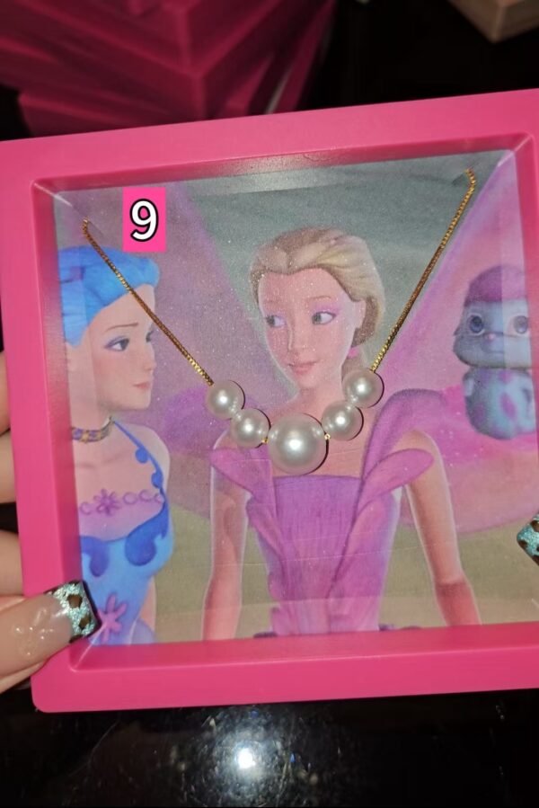 Rainbow Fairy Elina Butterfly & Pearl Necklace - Image 14