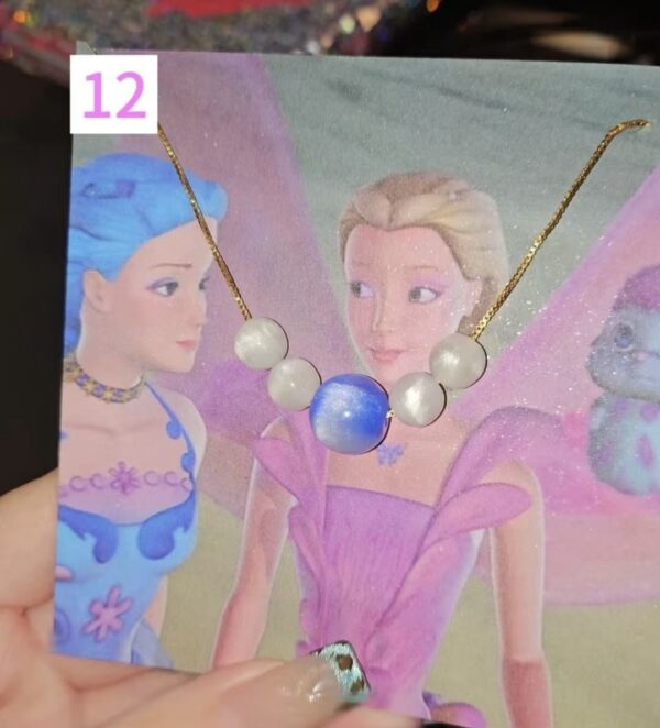 Rainbow Fairy Elina Butterfly & Pearl Necklace - Image 17