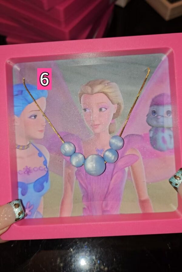 Rainbow Fairy Elina Butterfly & Pearl Necklace - Image 12