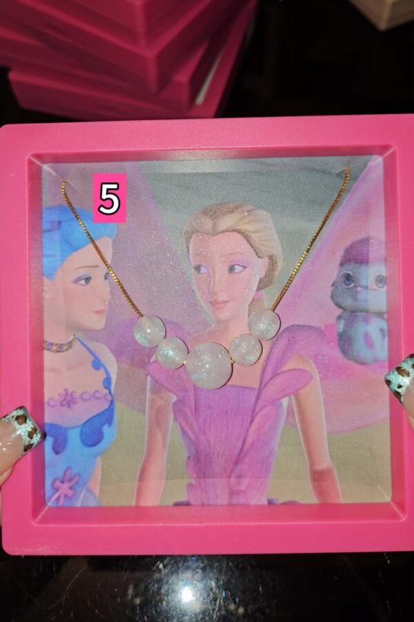 Rainbow Fairy Elina Butterfly & Pearl Necklace - Image 11