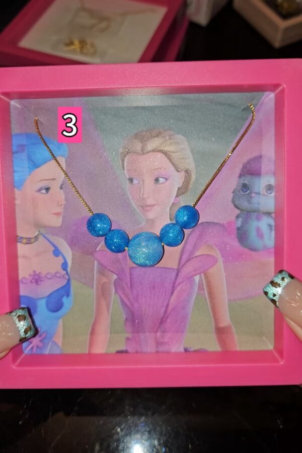Rainbow Fairy Elina Butterfly & Pearl Necklace - Image 9