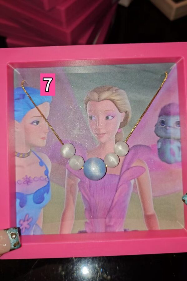 Rainbow Fairy Elina Butterfly & Pearl Necklace - Image 13