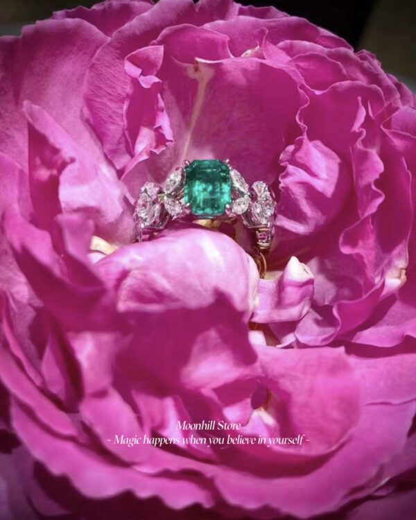 Elegant S925 Sterling Silver Marquise Butterfly Emerald Ring for Women – Colorful Gemstone Luxury Design - Image 6