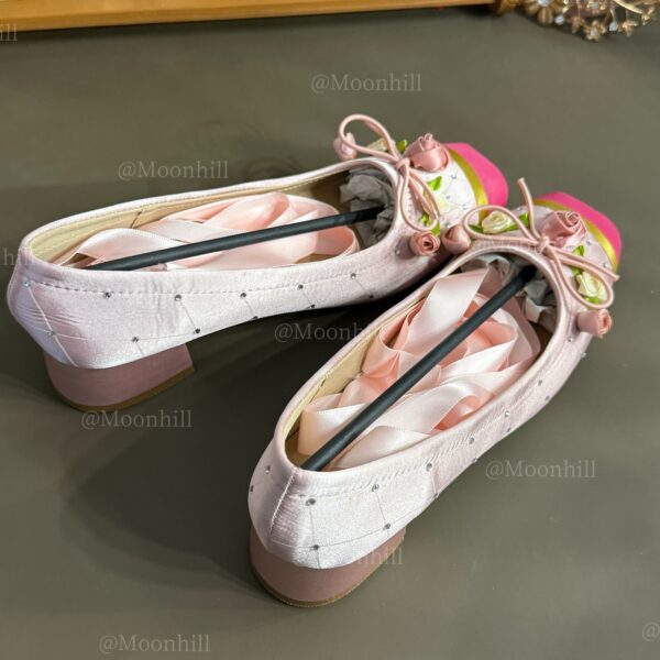 Ballet Shoes without Gold Edging – Handmade Custom Design (Flat / High Heel) - Image 9