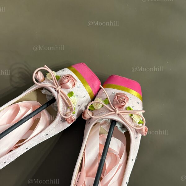 Ballet Shoes without Gold Edging – Handmade Custom Design (Flat / High Heel) - Image 4