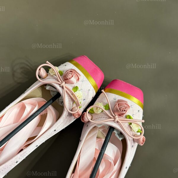 Ballet Shoes without Gold Edging – Handmade Custom Design (Flat / High Heel) - Image 3