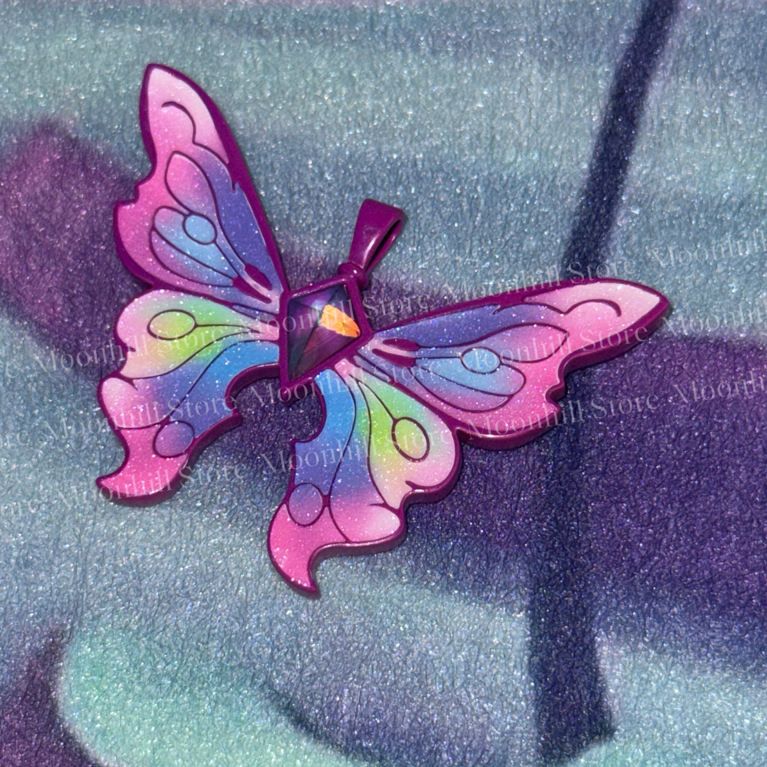 Barbie Fairytopia Elina Rainbow Butterfly Necklace - Image 15