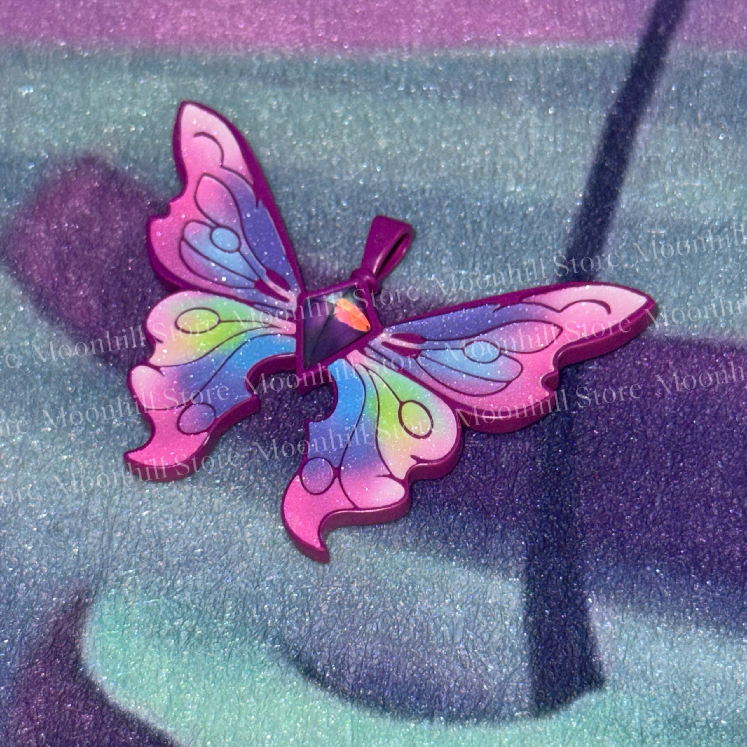 Barbie Fairytopia Elina Rainbow Butterfly Necklace - Image 14