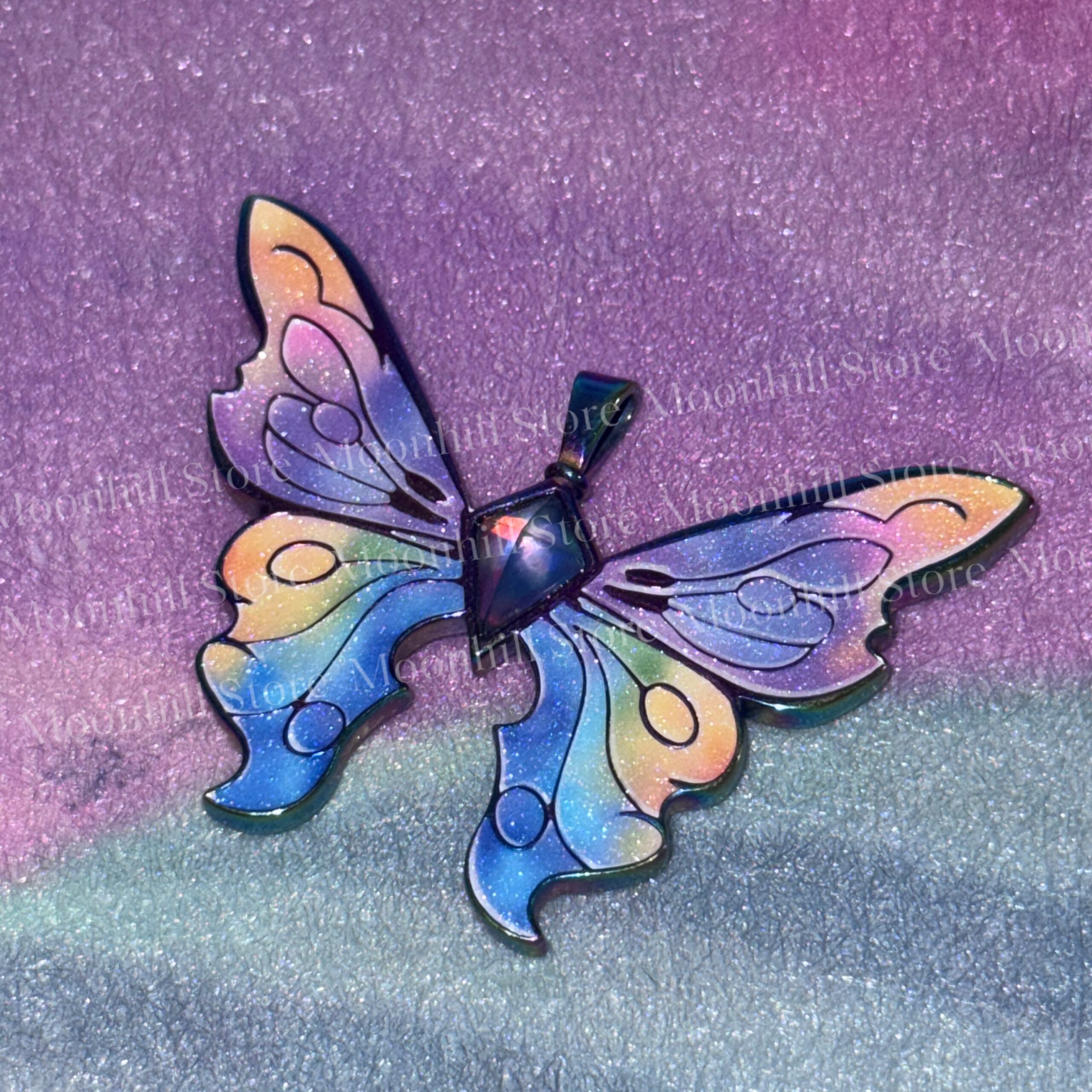 Barbie Fairytopia Elina Rainbow Butterfly Necklace - Image 13