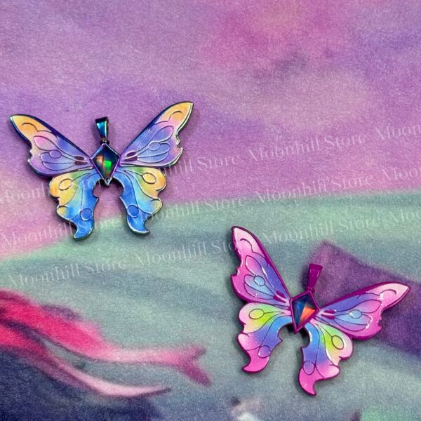 Barbie Fairytopia Elina Rainbow Butterfly Necklace