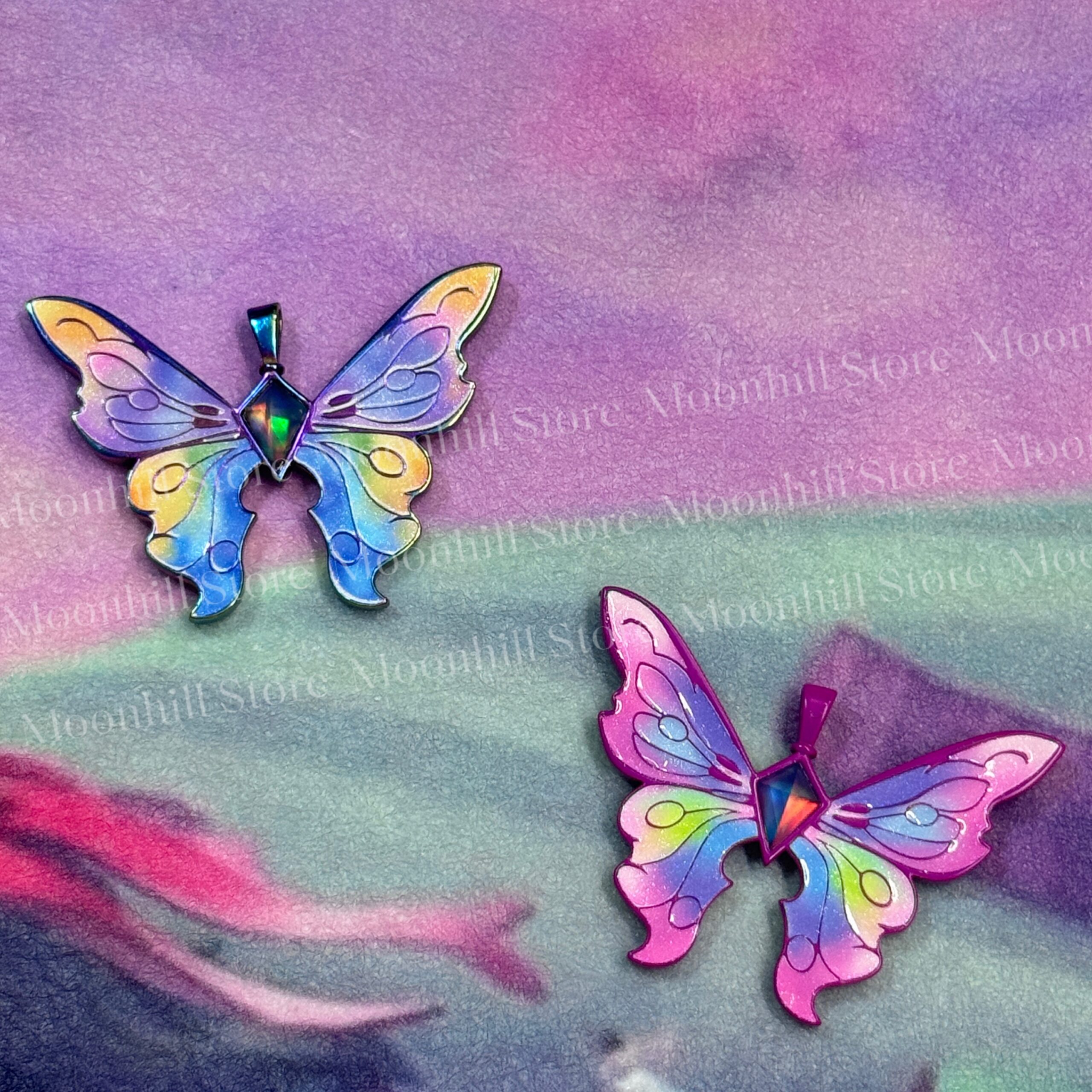 Barbie Fairytopia Elina Rainbow Butterfly Necklace