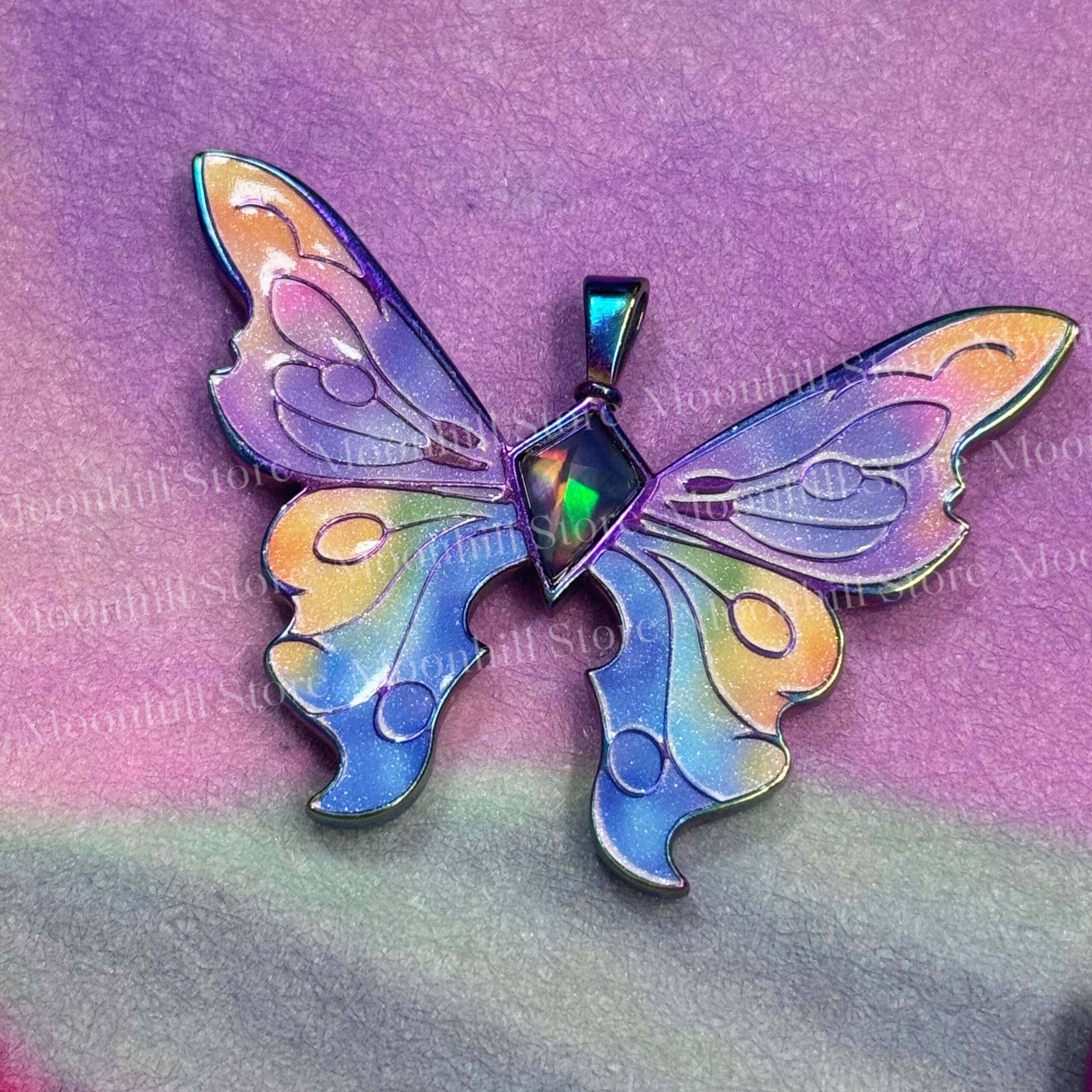 Barbie Fairytopia Elina Rainbow Butterfly Necklace - Image 9
