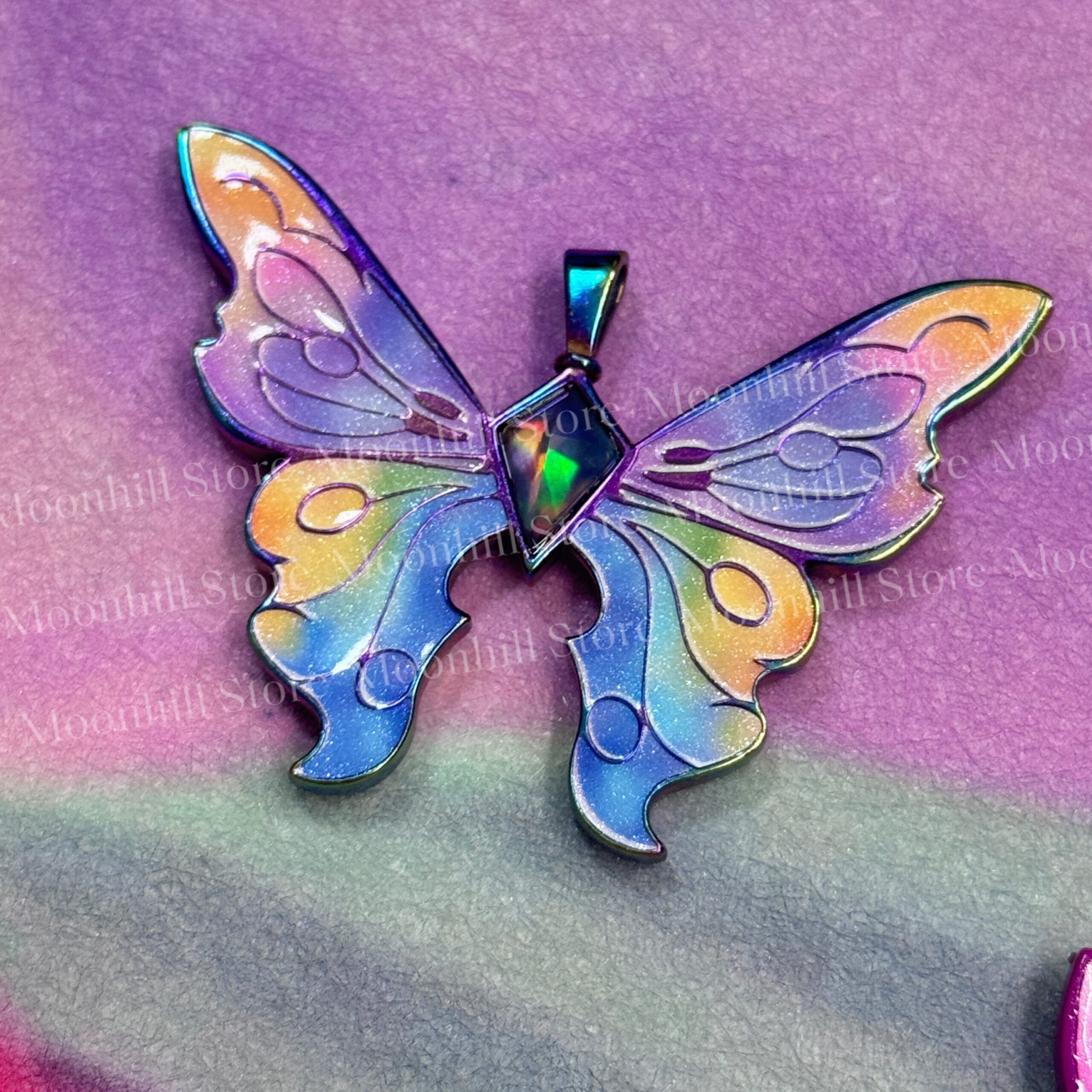 Barbie Fairytopia Elina Rainbow Butterfly Necklace - Image 8
